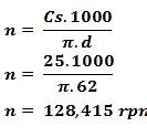 Putaran Mesin Bubut Dapat Dihitung Dengan Menggunakan Rumus